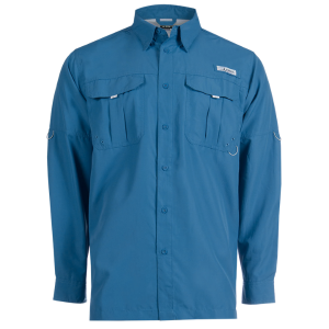 CAMISA HABIT L/S AZUL MYKONOS  TS10055
